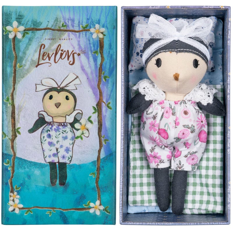 LEVLOVS Mouse in a Box Toy Baby Registry Animal Doll Owl - Image 3