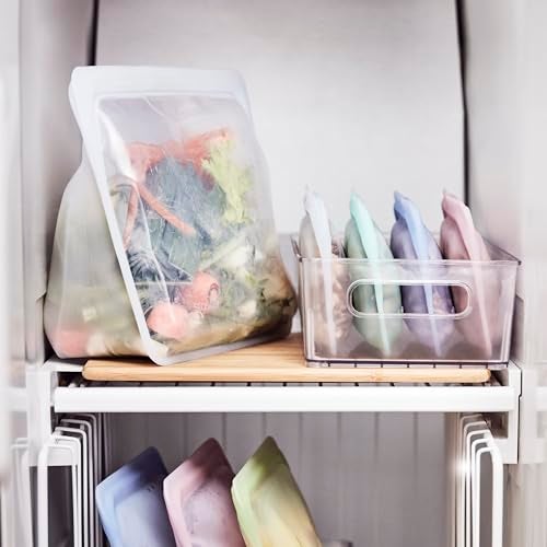 Stasher Premium Silicone Reusable Food Storage Stand-Up Bag Mega, Clear, Microwave, Sous Vide, Dishwasher, Oven and Freezer Safe, BPA Free, Leak-free, Eco-friendly, 104 Oz - Image 2