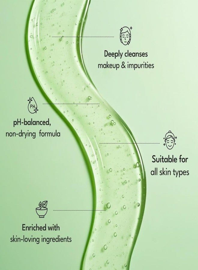 FLiCKA Green Tea Face Wash | Infused With Niacinamide, Witch Hazel & Aloe Vera | Gentle & Non-Drying Formula | Deep Cleansing, Brightening & Hydrating | Suitable for All Skin Types - Image 3