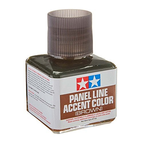 TAMIYA Panel Line Accent Color 40ml Brown TAM87132 Plastics Paint Enamels - Image 2