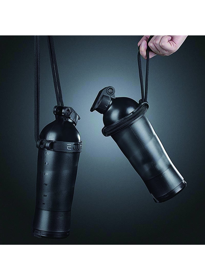 porodo Portable Electric Protein Shaker 550ml 2000mAh - Black  - Image 2
