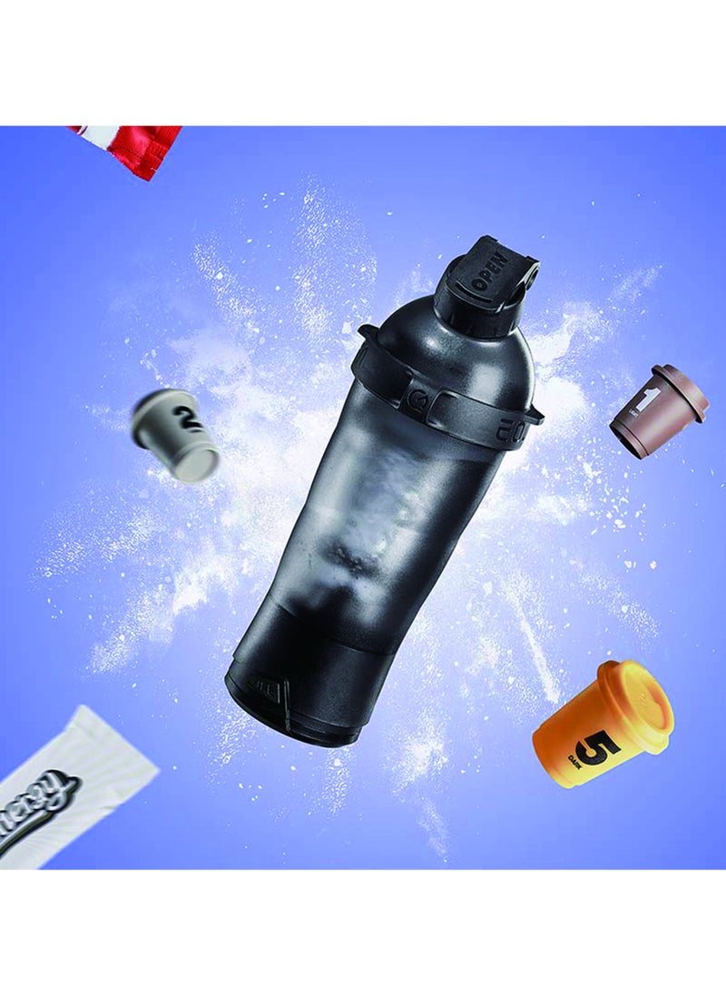 porodo Portable Electric Protein Shaker 550ml 2000mAh - Black  - Image 4