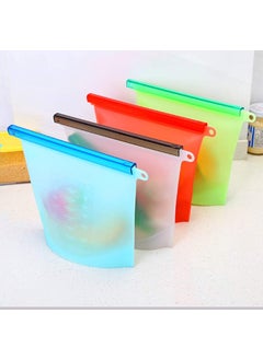 ANYM ANYM Airtight Zip Lock Silicone Reusable Leakproof Preservation Bag for Vegetable Food Refrigerator Storage 1 Piece  - Image 1