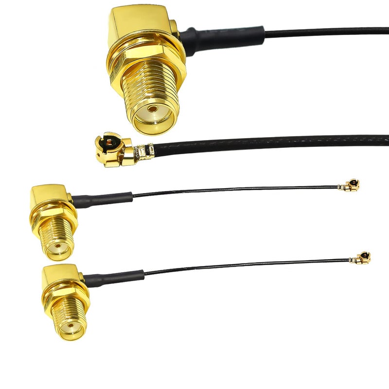 TUOLNK SMA to IPX Coax Cable 6inch(15cm) SMA Female Right Angle to UFL MHF1 Antenna Coaxial Cable 5pcs 1.13mm MHF1 for Antenna Bluetooth Module - Image 4
