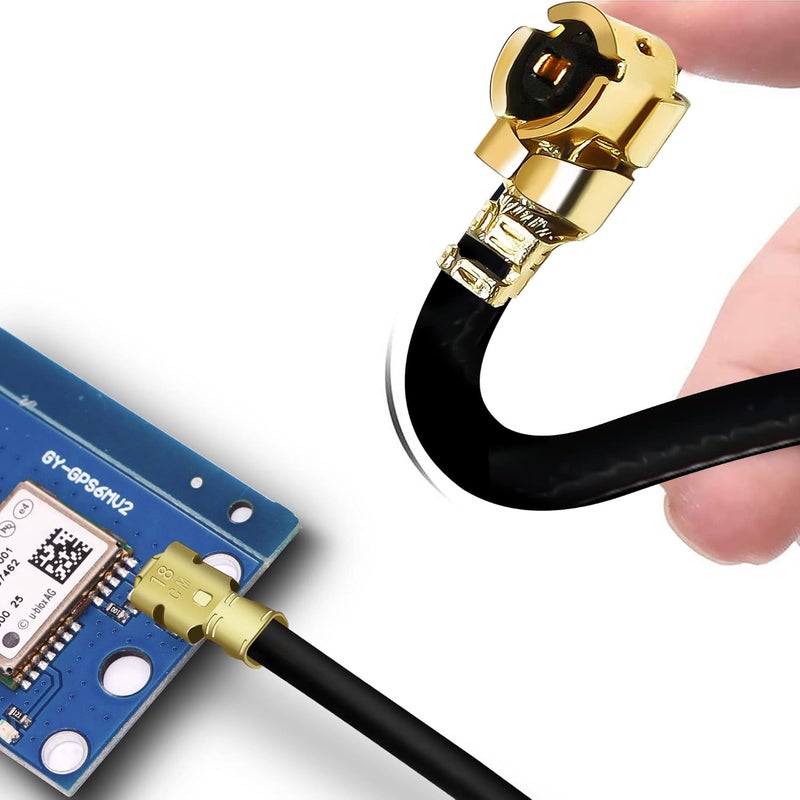 TUOLNK SMA to IPX Coax Cable 6inch(15cm) SMA Female Right Angle to UFL MHF1 Antenna Coaxial Cable 5pcs 1.13mm MHF1 for Antenna Bluetooth Module - Image 5