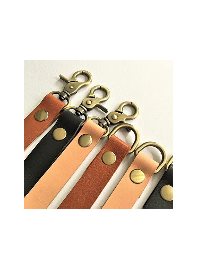 erorex Leather Curtain Tiebacks 2Pcs Leather Curtain Buckle Creativity Curtain Holdbacks, European Classic Retro Nail-Free Curtain Ties for Home Offic Living Room Bedroom Cafe (Red Brown)  - Image 5