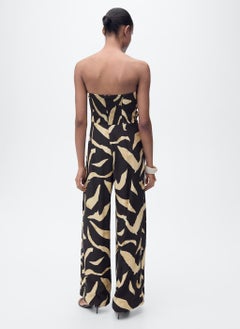 MANGO Printed Strapless Jumpsuit  - Image 2