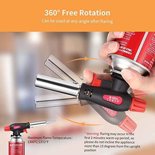 zhart Camping Welding BBQ Auto Ignition Flamethrower Burner Butane Gas Blow Torch - Image 2
