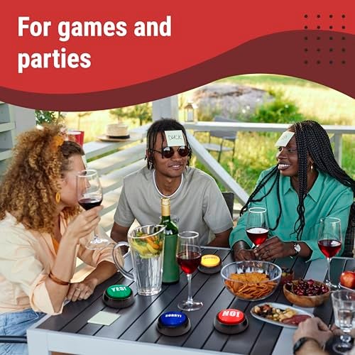 Granatan Yes No Button & Maybe Sorry Button, Answer Buzzers Set of 4 Buzzers for Game Show, Sound Button, Gag Gifts - Image 5