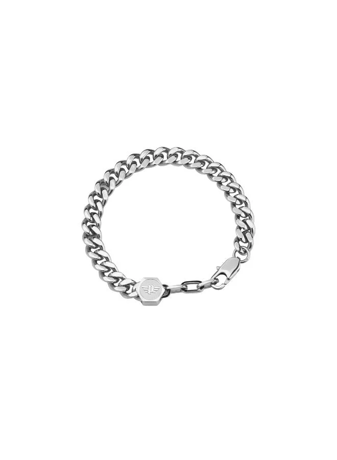 بوليس Hinged Silver Bracelet for Men S