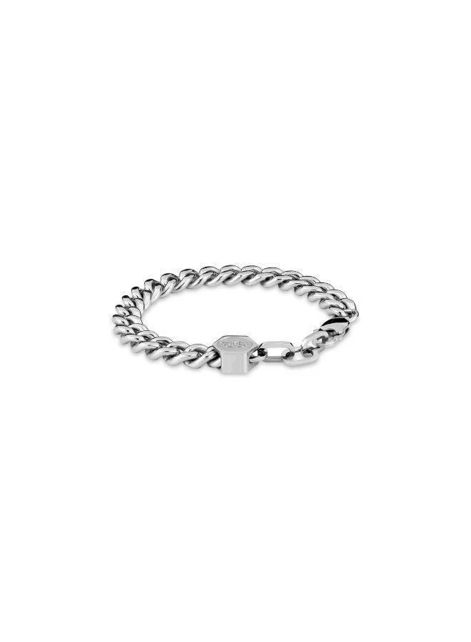 POLICE Hinged Silver Bracelet for Men S