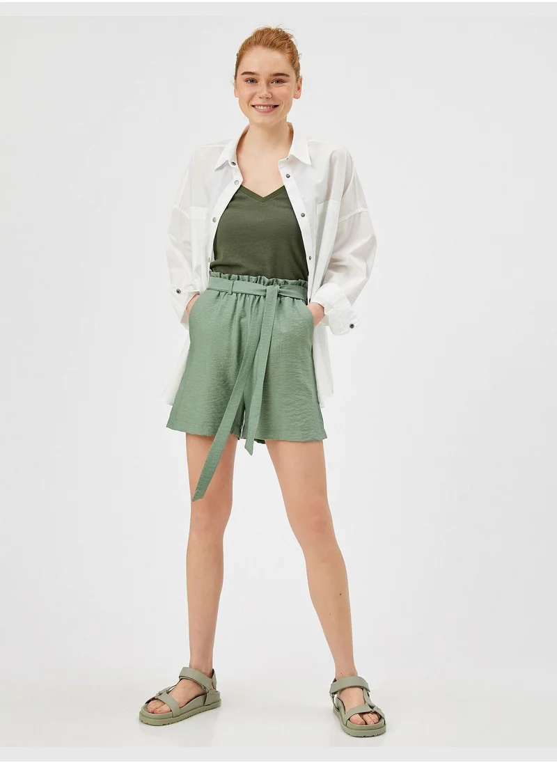 KOTON Belted Shorts