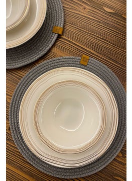 Miss Juli 6-Piece Supla American Service Plate Mat 31 Cm + 1 Piece Bread Basket 18 cm  - Image 2