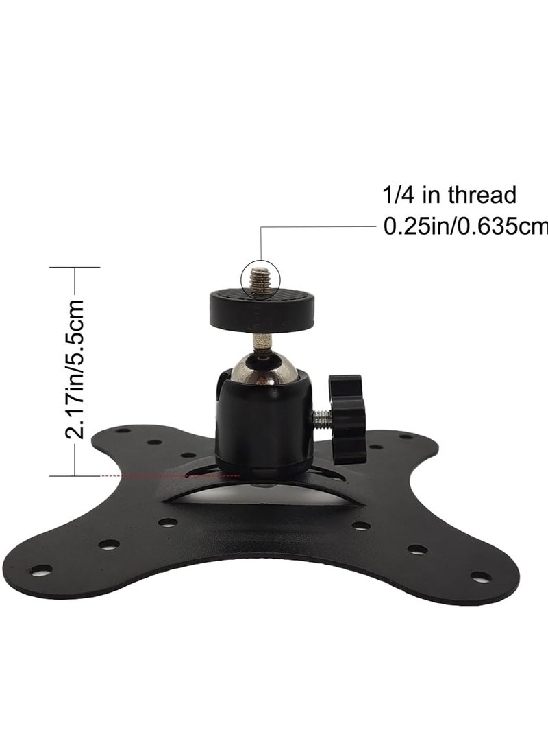 FlashHawk Projector Mount - Vertically Mounted Projector Bracket Wall-Mounted Universal Ceiling Wall Projector, 1/4" Screw, Camera Bracket Mini Projector Bracket（2.36in）  - Image 2