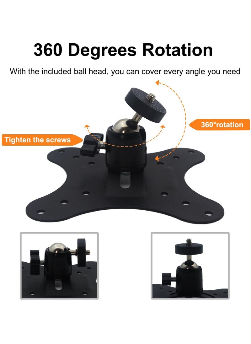 FlashHawk Projector Mount - Vertically Mounted Projector Bracket Wall-Mounted Universal Ceiling Wall Projector, 1/4" Screw, Camera Bracket Mini Projector Bracket（2.36in）  - Image 5