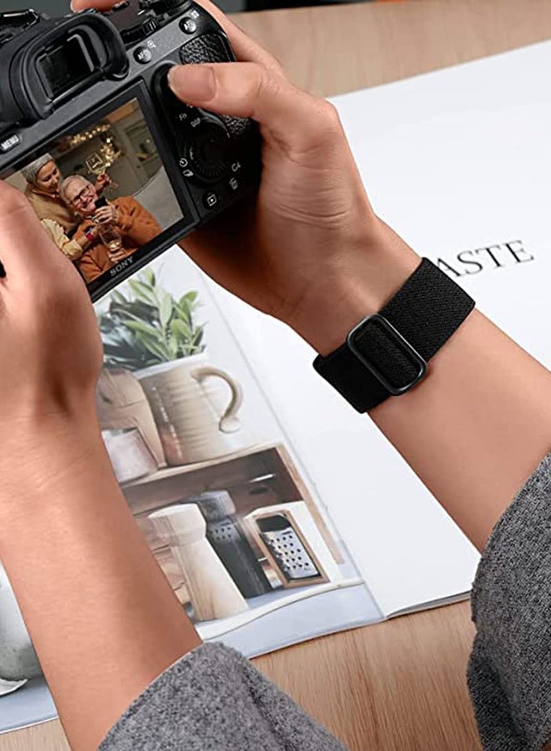 SYOSI KASTWAVE Bands Compatible with Apple Watch Band 44mm 42mm 40mm 38mm for Women Men, Elastic Solo Loop Soft Breathable Braided Nylon Stretchy Bands for iWatch/ Apple Watch SE Series 1 2 3 4 5 6 - Image 4