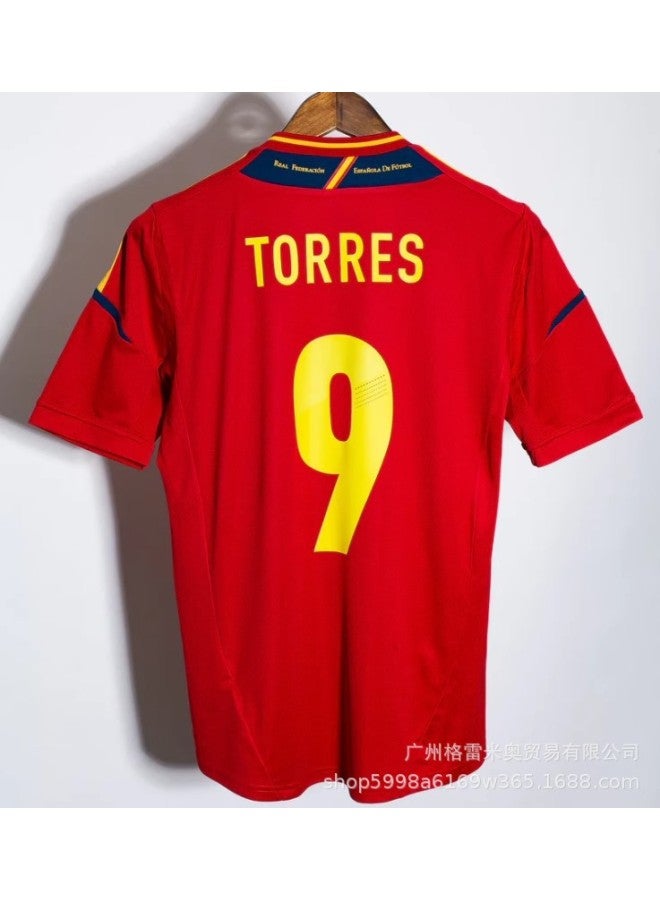 2012 Spain Home 9 Torres Football Jersey - Image 1