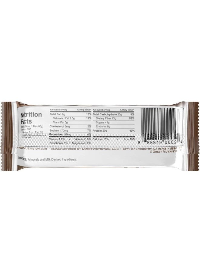 Quest Nutrition Double Chocolate Chunk Protein Bars, High Protein, Low Carb, Gluten Free, Keto Friendly, 12 Count - Image 3