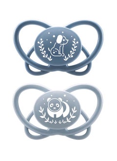 nip Pack Of 2 My Butterfly Soother With Sterilizer Box, Extra Flat Silicone Teat, Breastfeeding Friendly And Orthodontic, Blue, Size 2  - Image 4