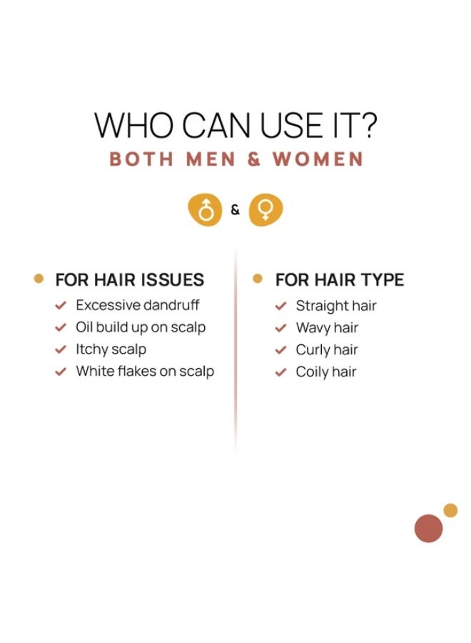 The Tribe Concepts Anti Dandruff Hair Mask, Effectively Reduces And Gets Rid Of Dandruff, Scalp Scrub, Detox And Exfoliation, 100% Chemical Free & Natural - 100 Gm (Kraft Paper Packing) - Image 3