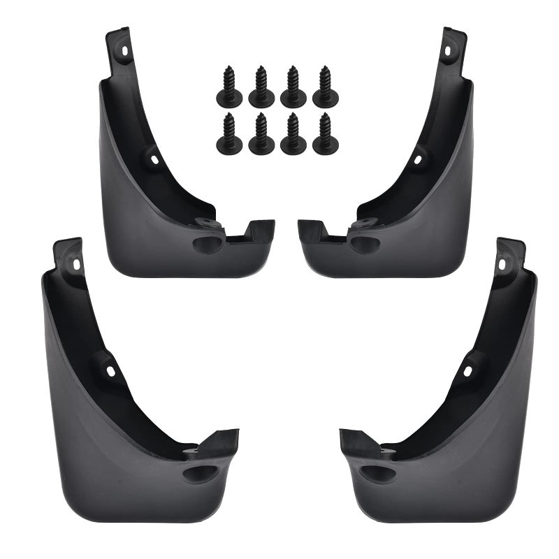 SPEEDWOW Mud Flaps Splash Guards Fit for 20062012 Toyota RAV4with Fender FlaresFront and Rear 4 PieceSet