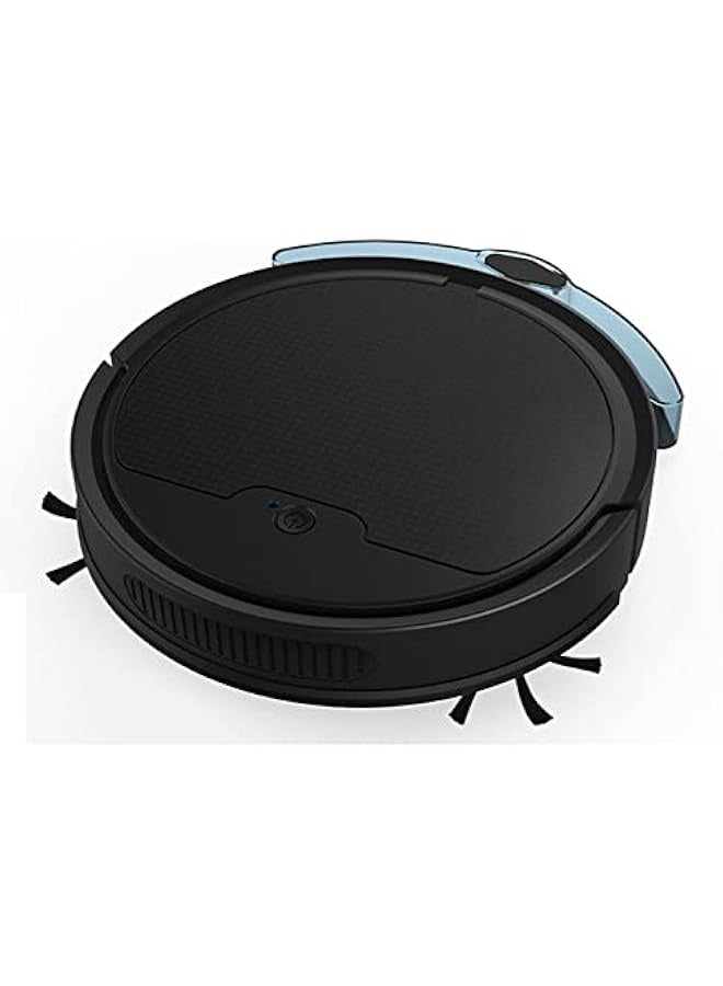 Robot vacuum cleaner with mop, app controlled, 90 minutes of battery life, ultra-thin body design, USB charging, automatic vacuuming, suitable for hard pet hair, 3-in-1 multiple cleaning modes, suitable for home office use, color: black - Image 1
