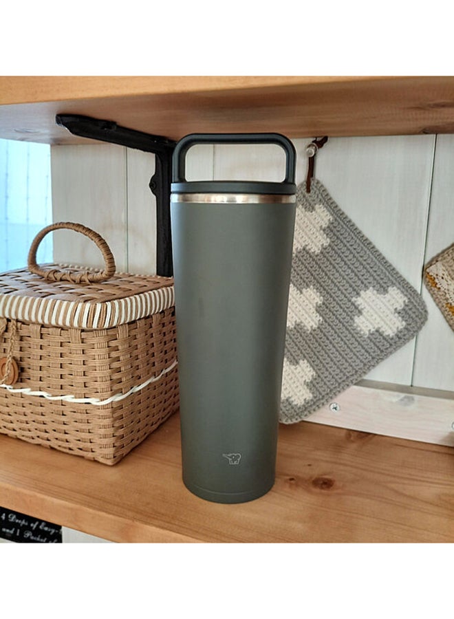 زوجيروشي كوب حمل معزول من الفولاذ المقاوم للصدأ، سعة 0.40 لتر، رمادي غابي - Image 1