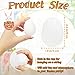 Bvrbaory 50 Pack White Plastic Easter Eggs24 Inch DIY Empty Blank EggsFillable Painting Easter Eggs for Basket StuffersParty SuppliesMultiItem Party Favor Packs - Image 4