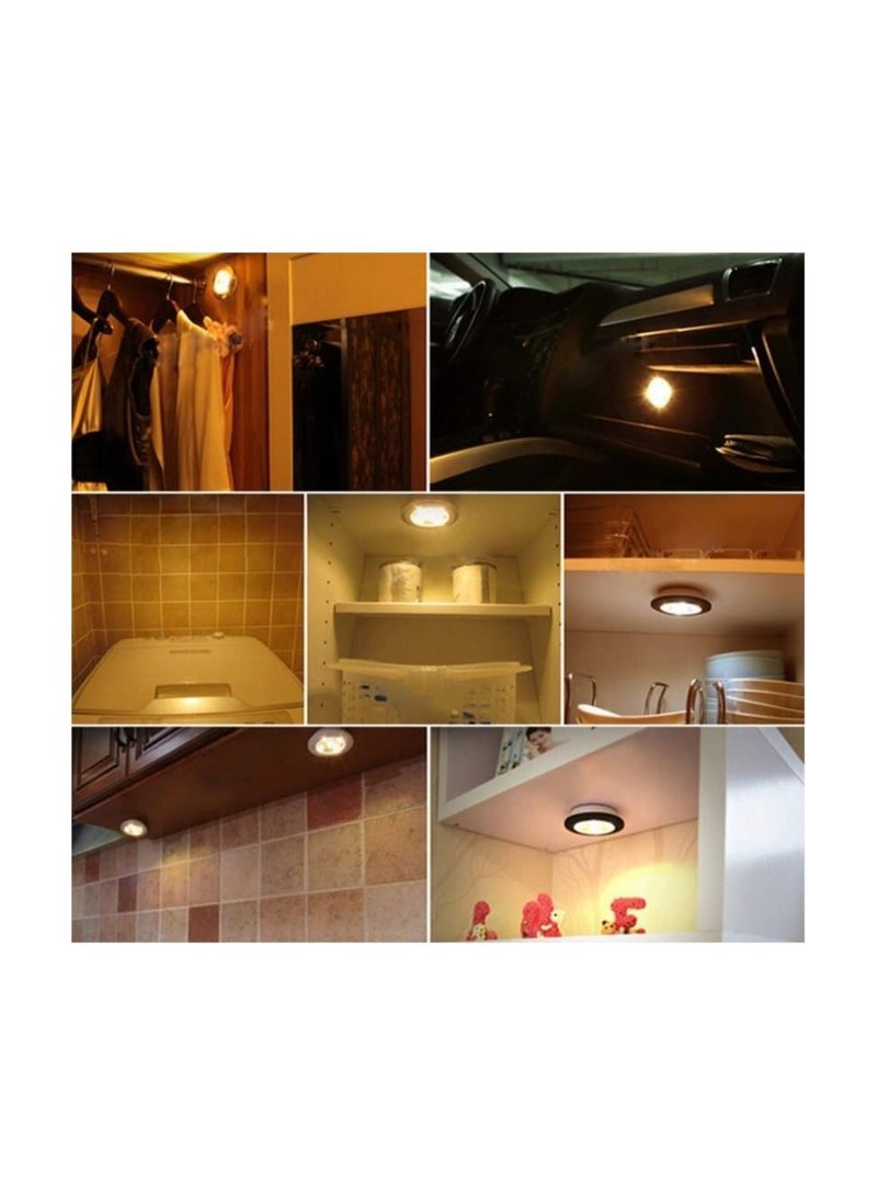 Stick On Dimmable Mini LED Lights, Under Cabinet Light, Battery Operated Closet Wall Lamp with Remote, for Bedroom Kitchen, Set of 3. - Image 5