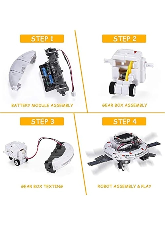 DURKU STEM Projects for Kids 8-12: Solar Robot Toys - 6-in-1 Science Kits, DIY Educational Space Building Toy - Perfect Birthday Gifts for Boys, Girls, and Teens Ages 7-13. - Image 4
