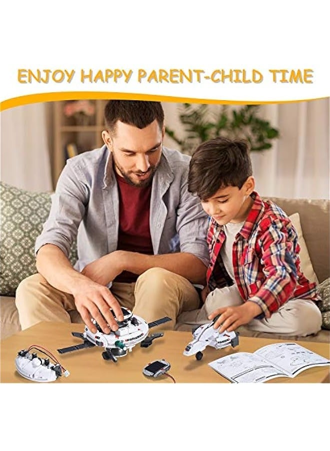 DURKU STEM Projects for Kids 8-12: Solar Robot Toys - 6-in-1 Science Kits, DIY Educational Space Building Toy - Perfect Birthday Gifts for Boys, Girls, and Teens Ages 7-13. - Image 5