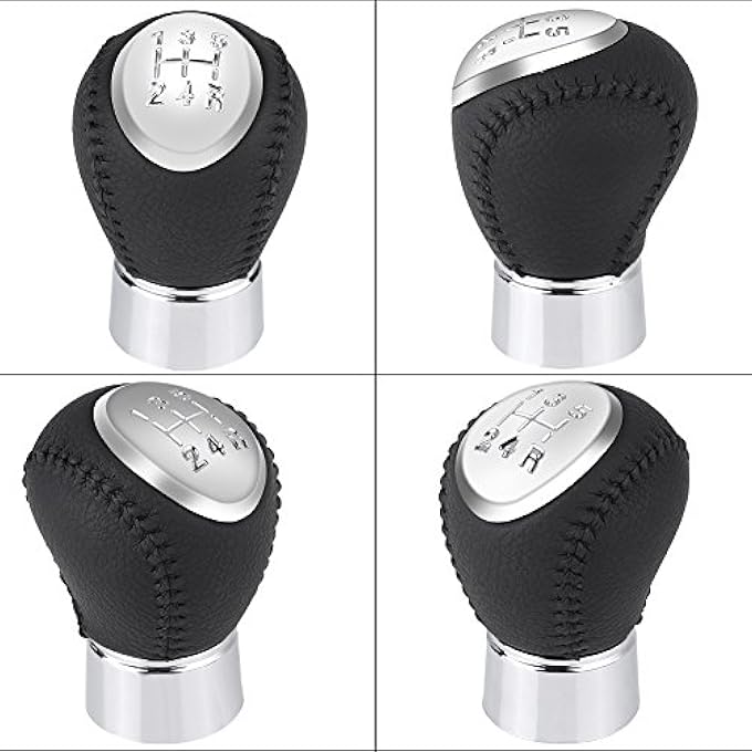 Zerodis Car Gear Shift Knob 5 Speed Automotive Shifting Handle Ergonomic Design Leather Cover Gear Lever Knob Enhances Driving Comfort for Cars Accessories - Image 3