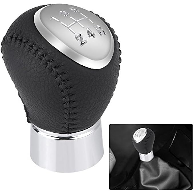 Zerodis Car Gear Shift Knob 5 Speed Automotive Shifting Handle Ergonomic Design Leather Cover Gear Lever Knob Enhances Driving Comfort for Cars Accessories - Image 5