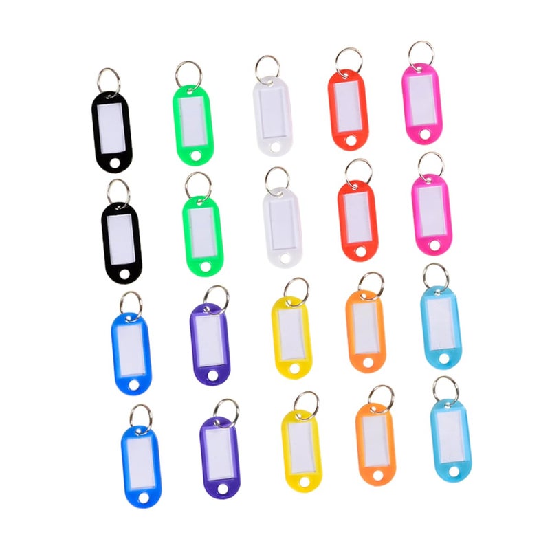 50 Pcs Split Key Tags Portable Luggage Pet Identification Labels 4 Colors - Image 2