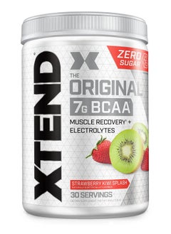 Scivation Xtend BCAAs (قبل التمرين، 7 جرام BCAAs، 0 جرام كربوهيدرات، سكر - 390 جرام، 30 وجبة (فراولة وكيوي)