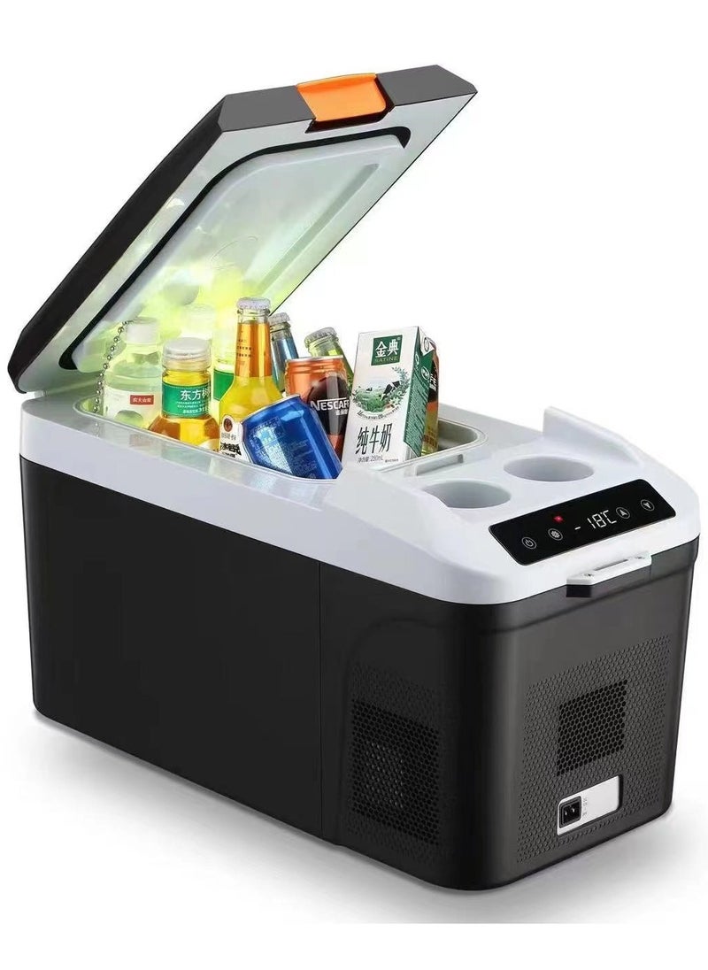 Crony - CRONY AQ-16L Portable Freezer, 12 Volt Car Refrigerator, 16 Litre Fast Cooling 12V Car Fridge -22°C to 20°C, Car Cooler, 12/24V DC and 100-240V AC for Outdoor, Camping, RV, Truck, Boat with Battery - Image 1