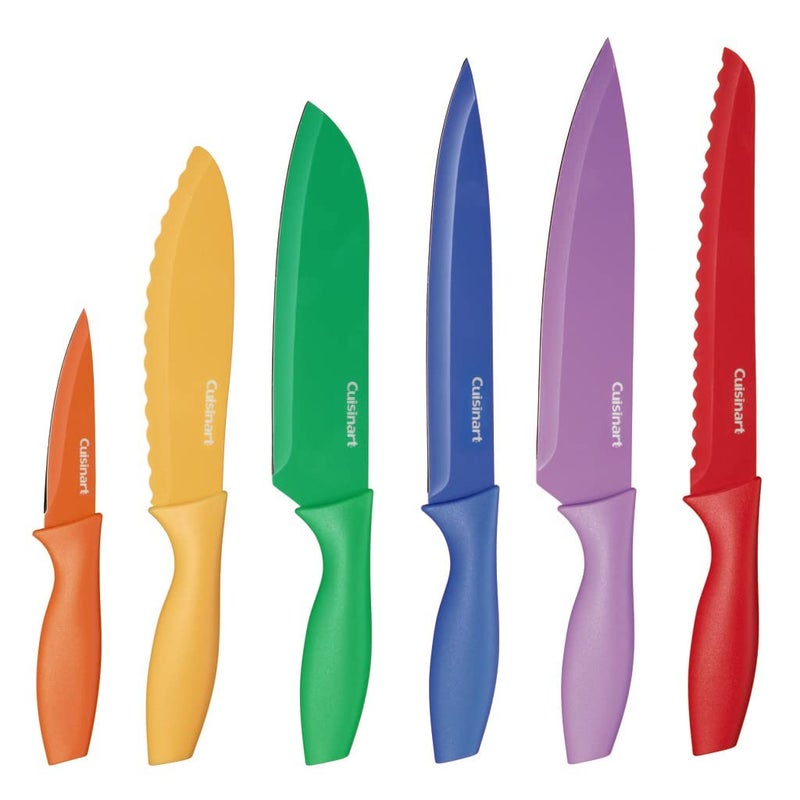 Cuisinart Cuisinart 12-Piece Kitchen Knife Set, Multicolor Advantage Cutlery, C55-01-12PCKS  - Image 1