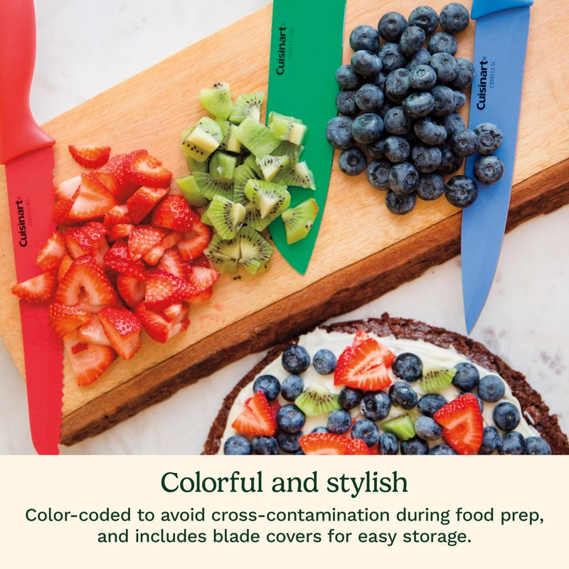 Cuisinart Cuisinart 12-Piece Kitchen Knife Set, Multicolor Advantage Cutlery, C55-01-12PCKS  - Image 4