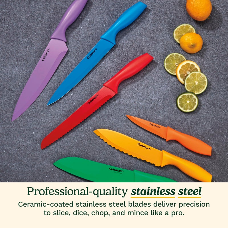 Cuisinart Cuisinart 12-Piece Kitchen Knife Set, Multicolor Advantage Cutlery, C55-01-12PCKS  - Image 2