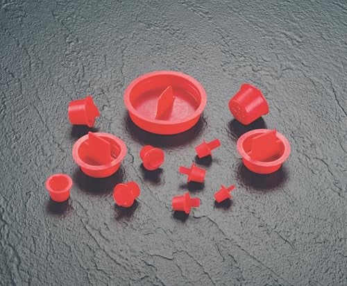 Caplugs كابلوغز CPT-1 سلسلة CPT – سدادة مخروطية بلاستيكية بسحب مركزي، عبوة 100، حمراء LD-PE، قطر الفلنج 0.47" × قطر السدادة 0.303" لحماية الثقوب، منع التسرب، التغطية، الطلاء، الطلاء المسحوق (ZCPT1Q1) - Image 2