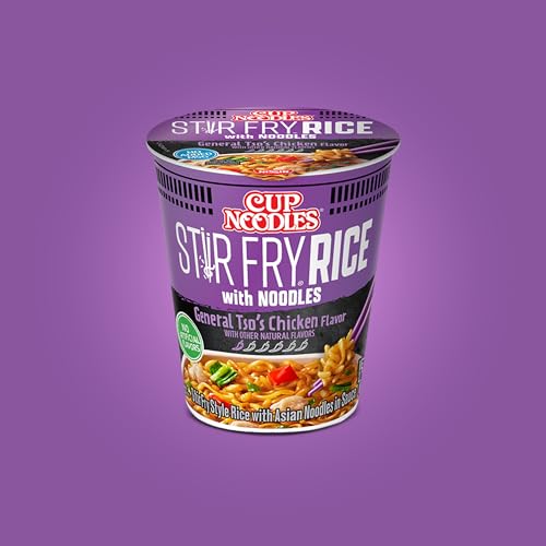 Nissin Cup Noodles Stir Fry Rice with Noodles, General Tso's Chicken, 2.68 Ounce (Pack of 6) - Image 5