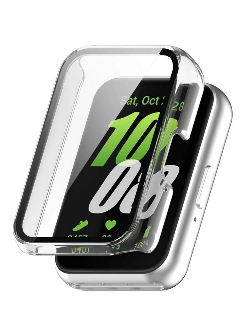 1pcs PC Screen Protector Shell Cover For Samsung Galaxy Fit 3 Fit3 SM-R390 Protective Case Full Coverage Tempered Film Frame Clear  - Image 1
