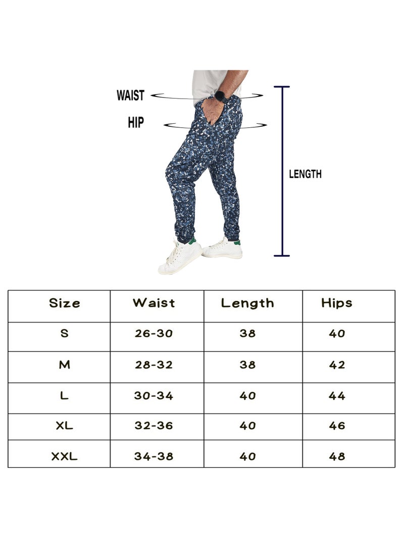 FLUSH - Flush Mens Camouflage Cargo Pants Stretchable, Skinny-Fit Trousers with 6 Pockets - Image 1