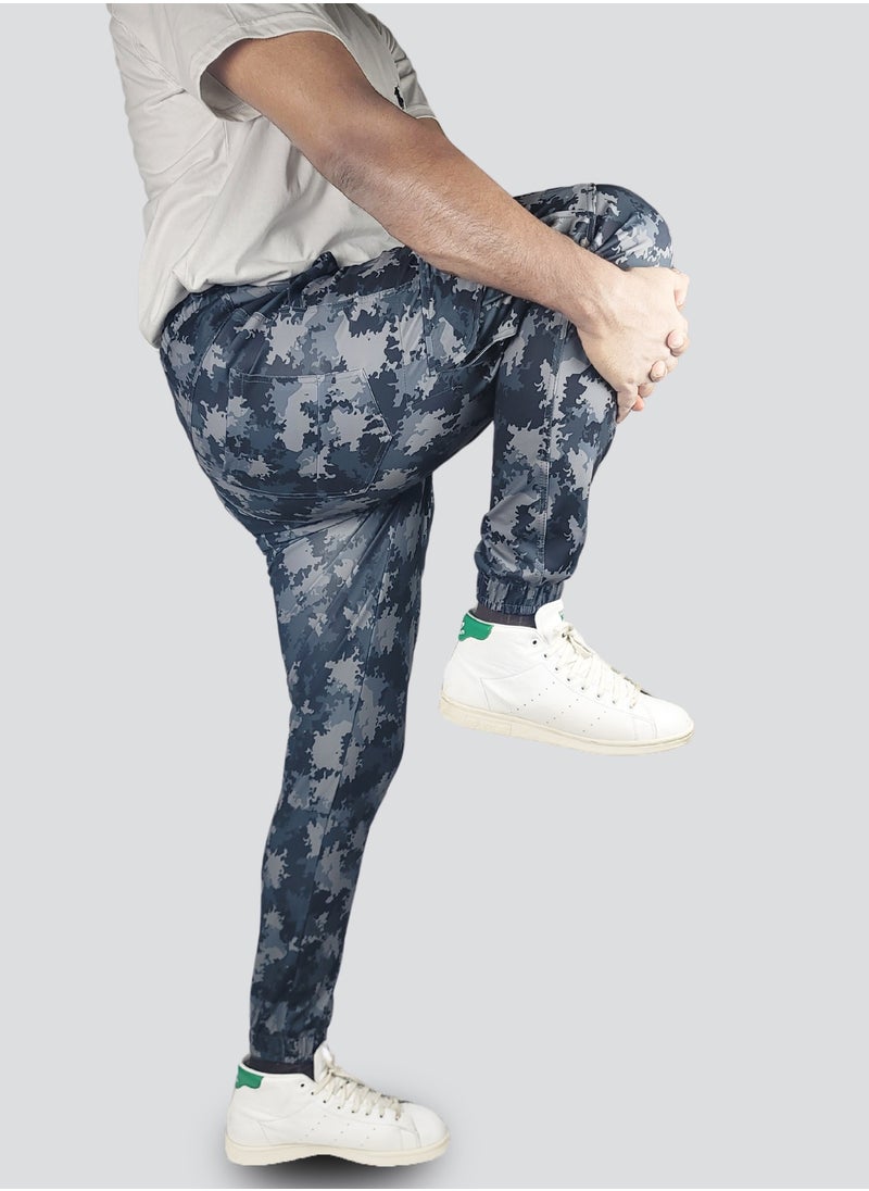 FLUSH - Flush Mens Camouflage Cargo Pants Stretchable, Skinny-Fit Trousers with 6 Pockets - Image 1