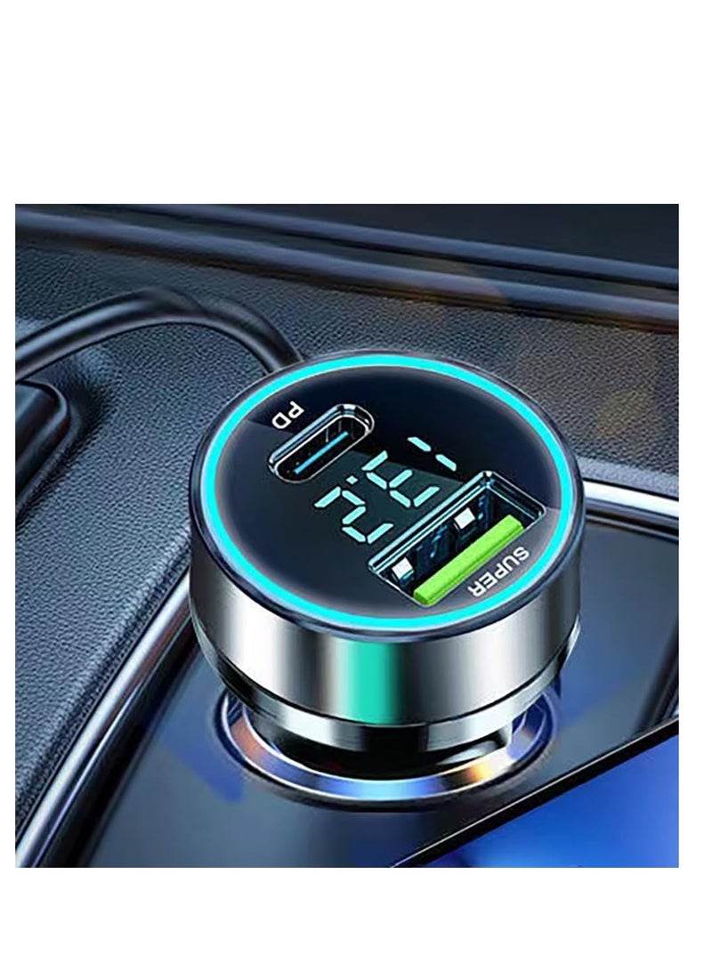 120W USB C Car Charger Adapter with Voltage Detection, PD30W+QC3.0 Fast Charge Plug for iPhone/Android/Samsung/HUAWEI/XIAOMI/iPad Pro and More  - Image 4