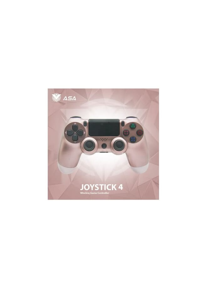 أيه أس أيه عصا تحكم لاسلكية لجهاز بلاي ستيشن 4 باللون الذهبي الوردي - Image 2