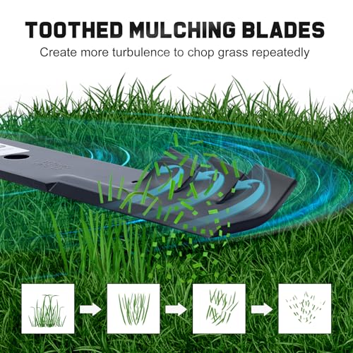 Grasscool 482877 Mulching Blades for Bad Boy Scag Hustler 795757 Fastrak Raptor SD 48 Inch Deck Mower Replace 038-5000-00 038-5350-0050 481706 038 5350 00 - Image 4
