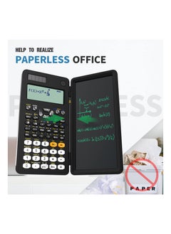 ماركة غير محددة Upgraded 991ES Plus Scientific Calculator Multiview 4-Line Display Scientific Calculators with Erasable LCD Writing Tablet Solar Battery Power Desktop Calculator with Notepad for School  - Image 4