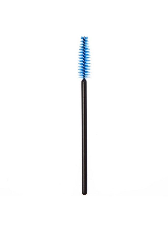 GBSTORE 50 Pcs Disposable Mini Eyelash Eye Lash Makeup Brush Mascara Wands Applicator Blue - Image 2