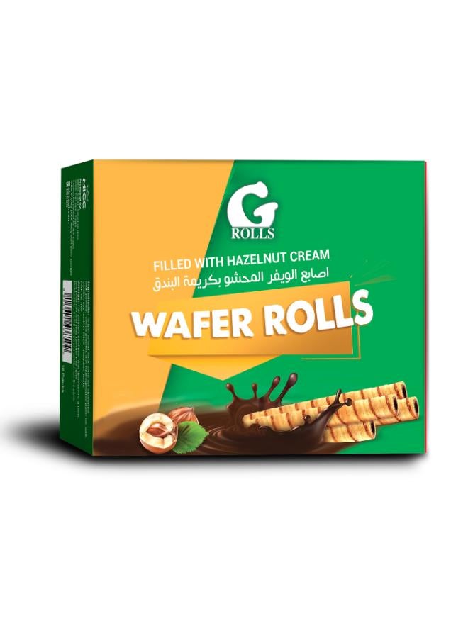 G Rolls Wafer Rolls Filled with Hazelnut Cream Box Pack Of 12 